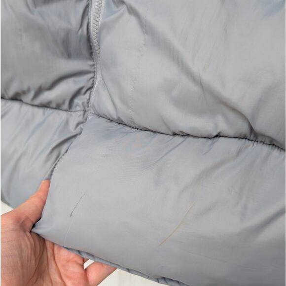 Andrew Marc Blue/Gray Kerr Horizontal Rail Quilted Shell Puffer Vest, size S - Picture 6 of 8